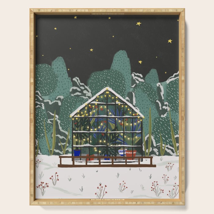 Winter Garden House Serving Tray Gallery Image 1