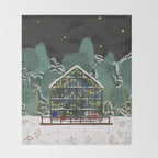 Winter Garden House Throw Blanket Gallery Image 2