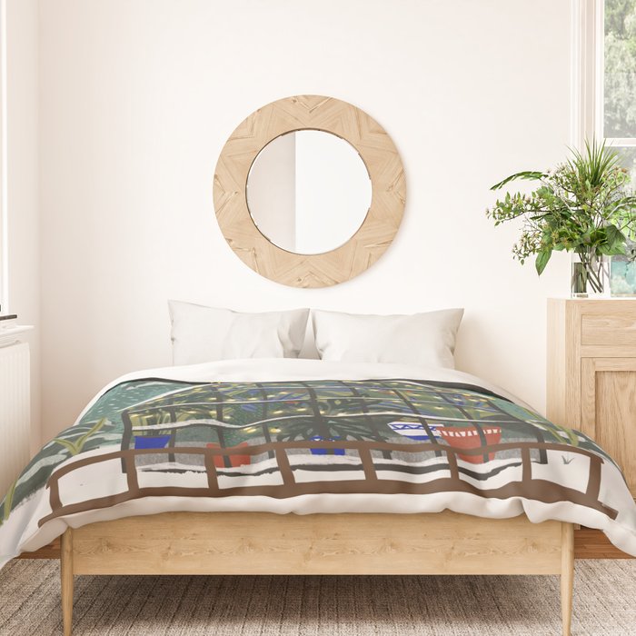 Winter Garden House Duvet Cover Gallery Image 3