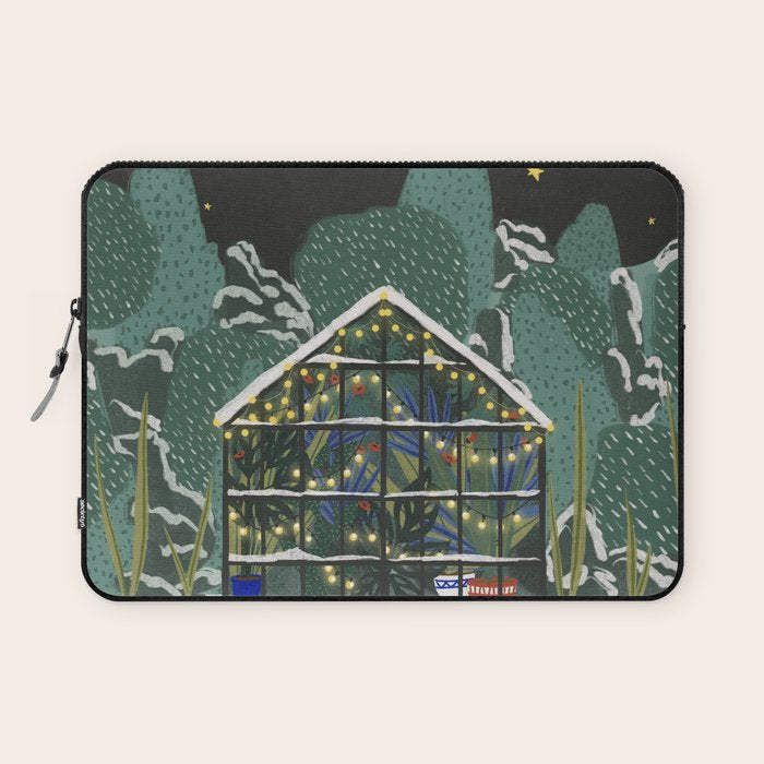 Winter Garden House Laptop Sleeve Gallery Image 1
