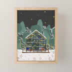 Winter Garden House Mini Art Print Gallery Image 1