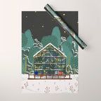 Winter Garden House Wrapping Paper Gallery Image 1