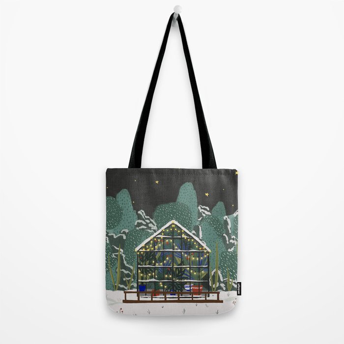 Winter Garden House Tote Bag Gallery Image 2