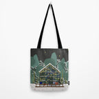 Winter Garden House Tote Bag Gallery Image 2