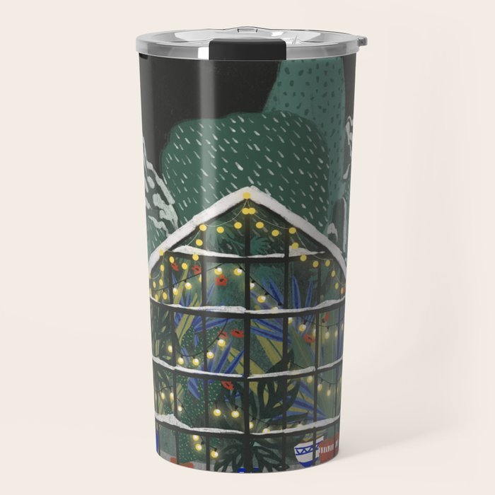 Winter Garden House Travel Mug Gallery Image 1