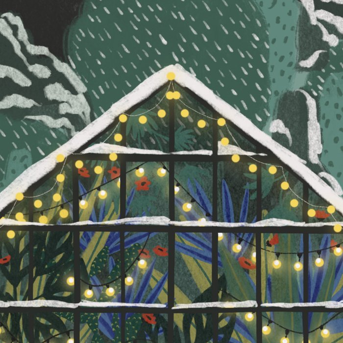 Winter Garden House Coffee Mug Gallery Image 2