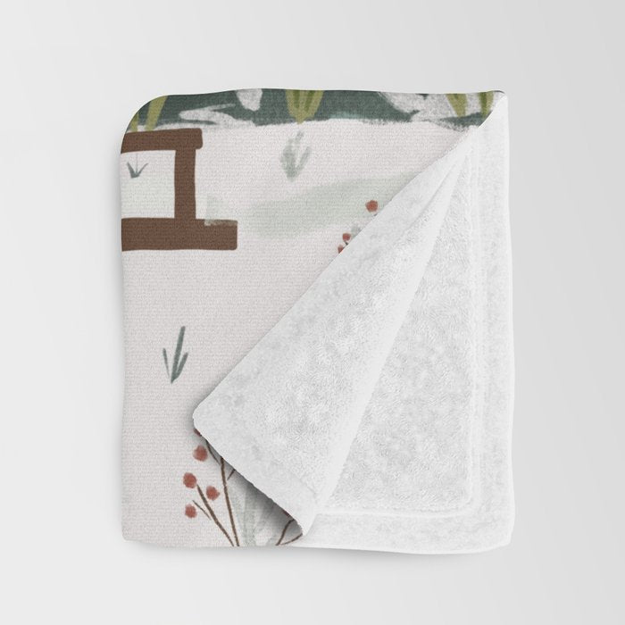 Winter Garden House Throw Blanket Gallery Image 3