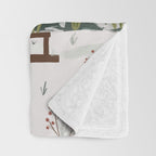 Winter Garden House Throw Blanket Gallery Image 3