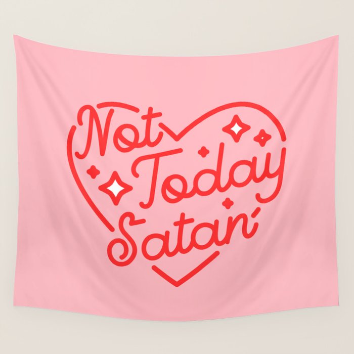 not today satan II Wall Tapestry Gallery Image 4