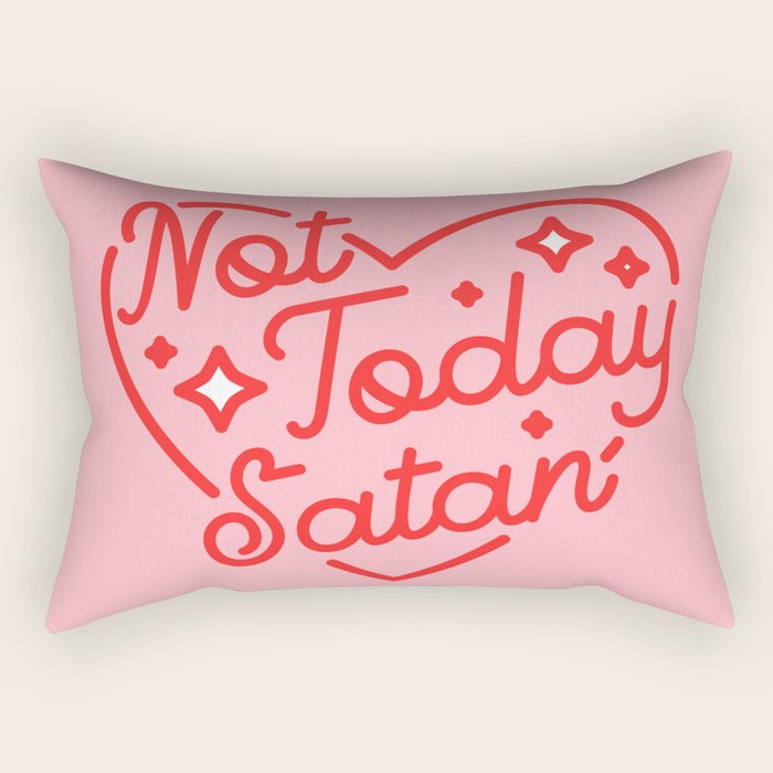 not today satan II Rectangular Pillow Gallery Image 2