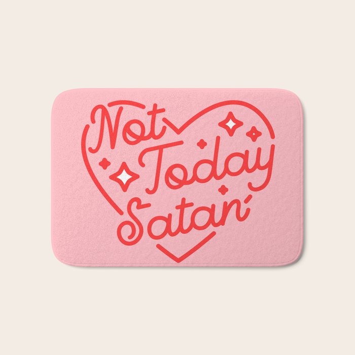 not today satan II Bath Mat Gallery Image 1