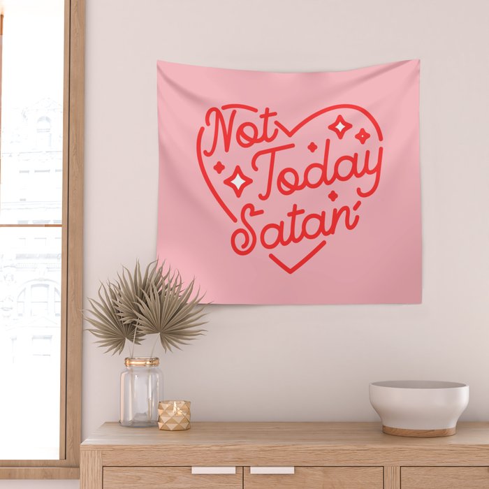 not today satan II Wall Tapestry Gallery Image 2