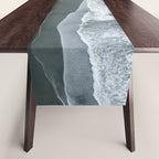 Aerial Coastlines - Modern Ocean Photography Print Table Runner Gallery Image 1