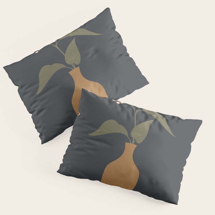 Minimal Abstract Art Vase Flower 10 Pillow Sham Gallery Image 3