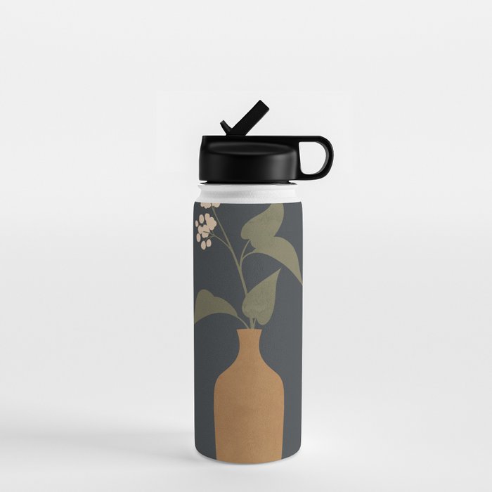 Minimal Abstract Art Vase Flower 10 Water Bottle Gallery Image 1