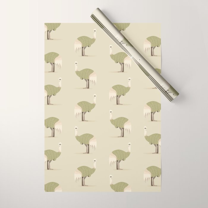 Whimsical Emu Wrapping Paper Gallery Image 1