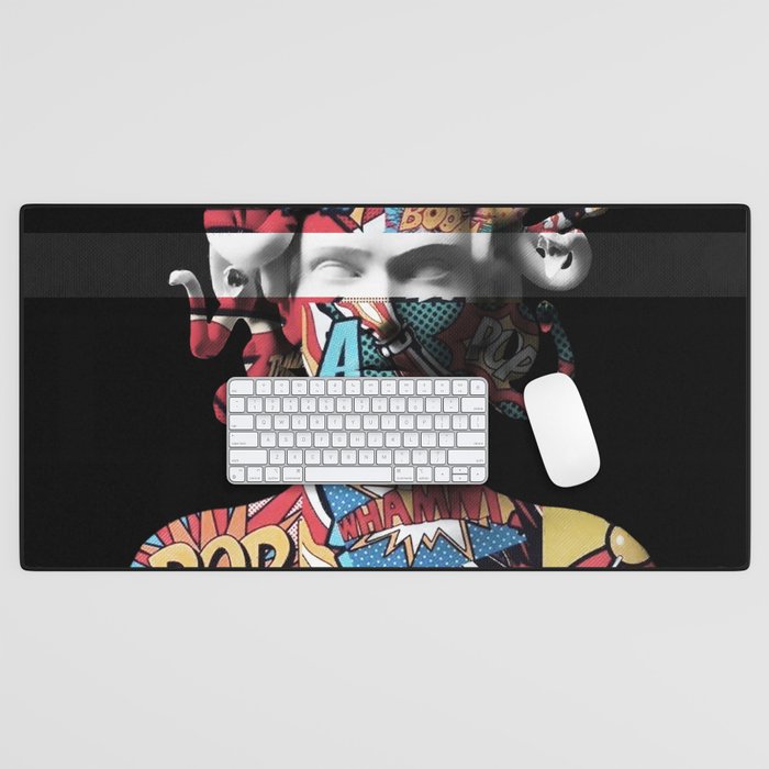 Medusa pop art Desk Mat Gallery Image 1