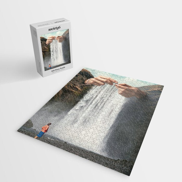 Knitted Waterfall - Crochet Jigsaw Puzzle Gallery Image 2