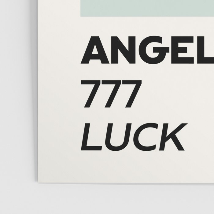 Angel number - 777 - luck Poster Gallery Image 3