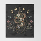 Serpent Spell Throw Blanket Gallery Image 2