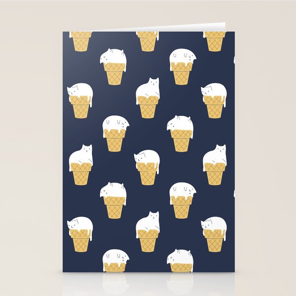 Meowlting Pattern Stationery Card Gallery Image 2