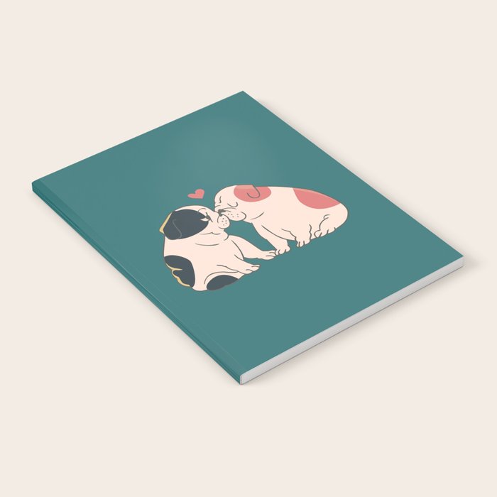 English Bulldog Kisses Notebook Gallery Image 1