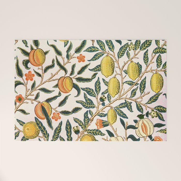 Modern poster-William Morris-Vegetable print with lemons. Welcome Mat Gallery Image 1