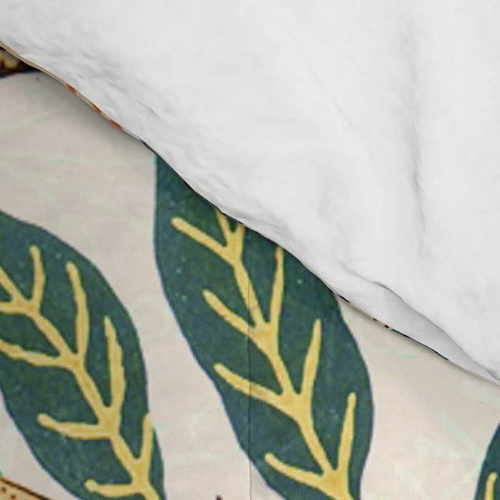 Modern poster-William Morris-Vegetable print with lemons. Comforter Gallery Image 4