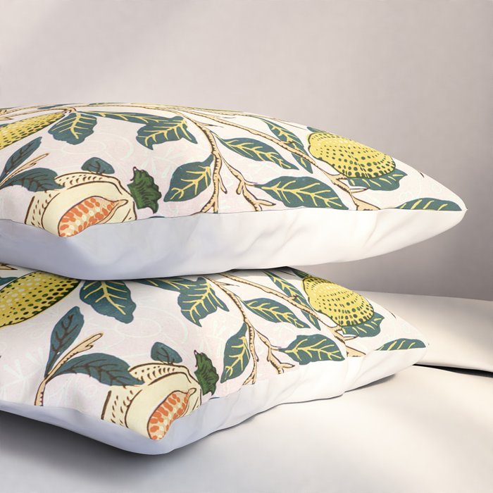 Modern poster-William Morris-Vegetable print with lemons. Pillow Sham Gallery Image 3