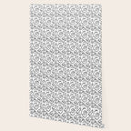 Fun black and white line doodle art pattern Wallpaper Gallery Image 2