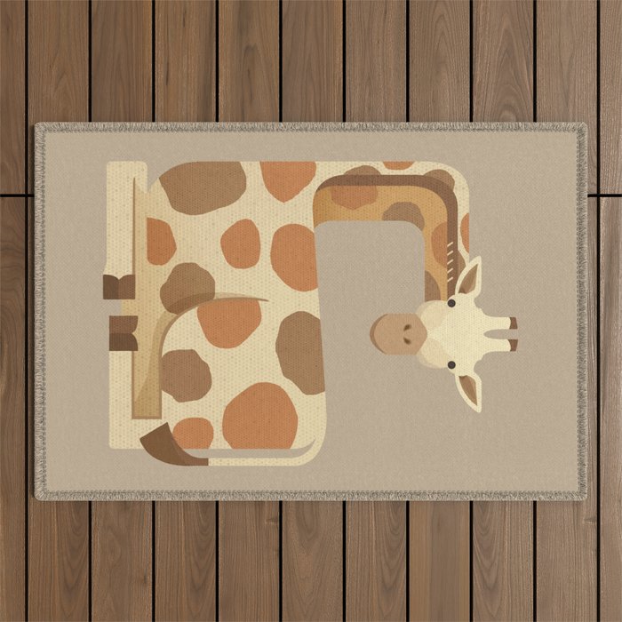 Whimsy Giraffe Outdoor Rug Gallery Image 1