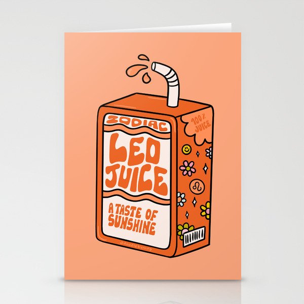 Leo Juice Box Stationery Card Gallery Image 1