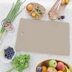Oat Beige Solid Color Cutting Board Gallery Image 2