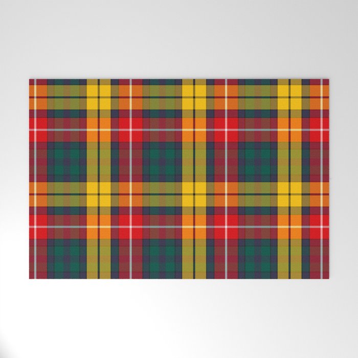 Buchanan Scottish Tartan Welcome Mat Gallery Image 1