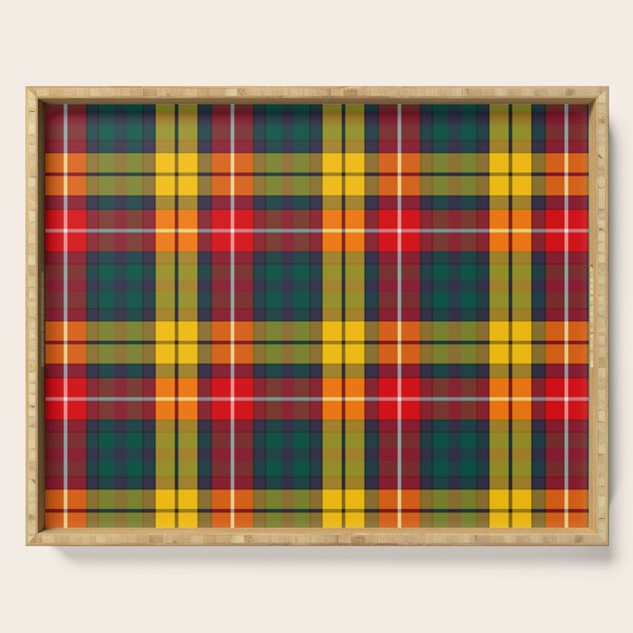 Buchanan Scottish Tartan Serving Tray Gallery Image 1