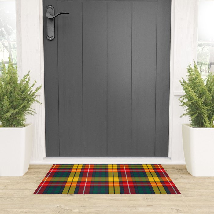 Buchanan Scottish Tartan Welcome Mat Gallery Image 3