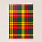 Buchanan Scottish Tartan Stationery Card Gallery Image 2