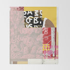 daydream in rosa traÌumen strukturiert versunken sinkend Throw Blanket Gallery Image 2