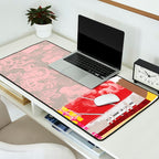 daydream in rosa traÌumen strukturiert versunken sinkend Desk Mat Gallery Image 2