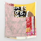 daydream in rosa traÌumen strukturiert versunken sinkend Wall Tapestry Gallery Image 4