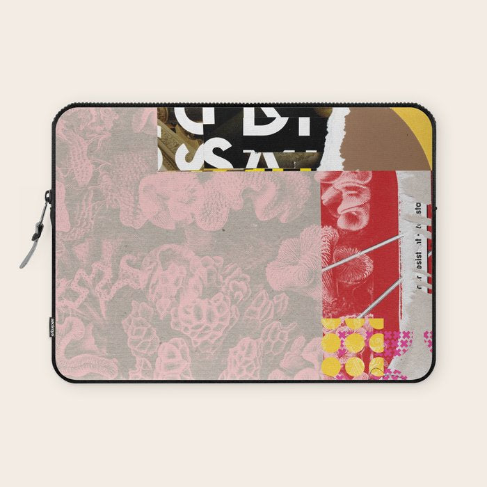 daydream in rosa traÌumen strukturiert versunken sinkend Laptop Sleeve Gallery Image 1