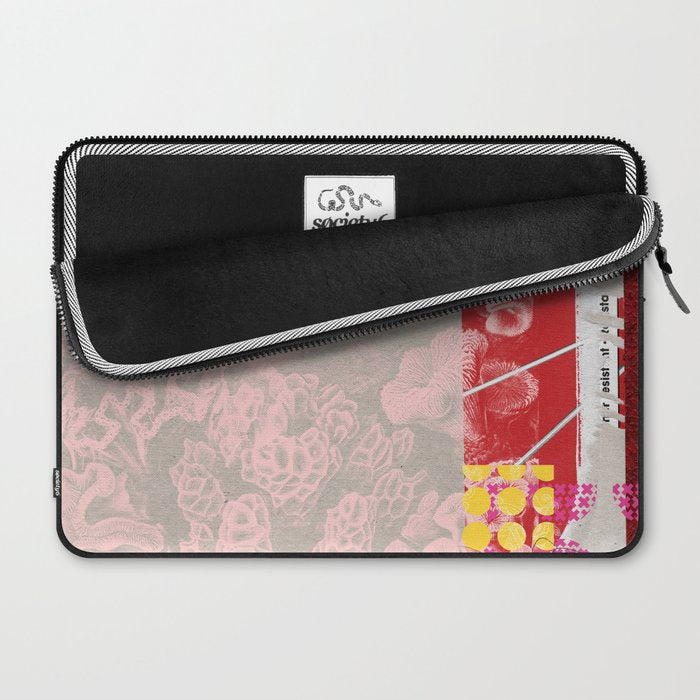 daydream in rosa traÌumen strukturiert versunken sinkend Laptop Sleeve Gallery Image 2