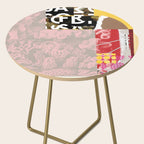 daydream in rosa traÌumen strukturiert versunken sinkend Side Table Gallery Image 2
