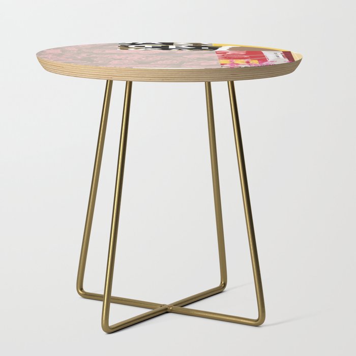 daydream in rosa traÌumen strukturiert versunken sinkend Side Table Gallery Image 1