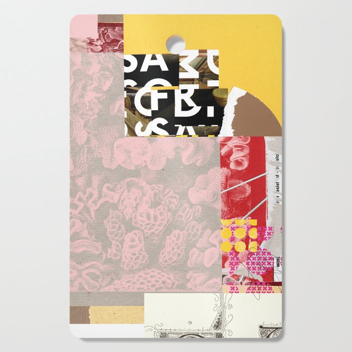 daydream in rosa traÌumen strukturiert versunken sinkend Cutting Board Gallery Image 1