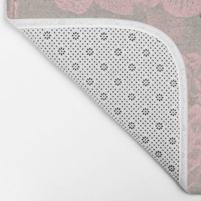 daydream in rosa traÌumen strukturiert versunken sinkend Bath Mat Gallery Image 2