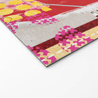 daydream in rosa traÌumen strukturiert versunken sinkend Welcome Mat Gallery Image 2