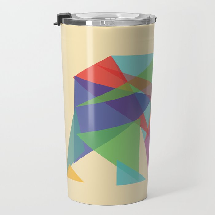 Fractal Geometric bear Travel Mug Gallery Image 3