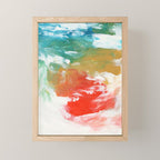 Ejaaz Haniff Colorful Abstract Acrylic Painting 'Storm In Paradise' Mini Art Print Gallery Image 1