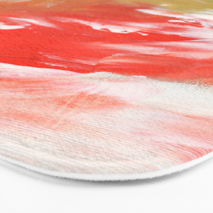 Ejaaz Haniff Colorful Abstract Acrylic Painting 'Storm In Paradise' Bath Mat Gallery Image 3